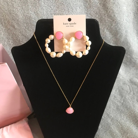 Kate Spade Knocker Earrings with Matching Necklace.  NWT!! - Picture 2 of 6
